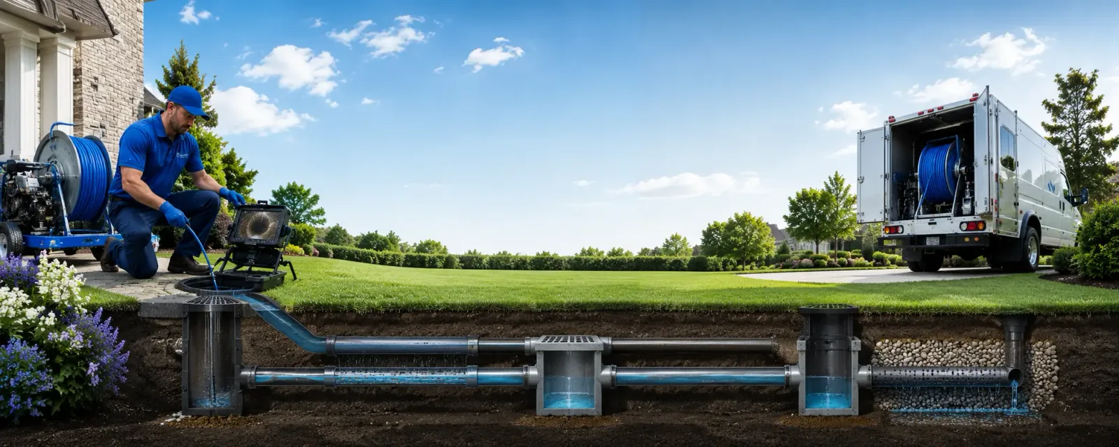 Outdoor drain cleaning information for Long Lane, MO